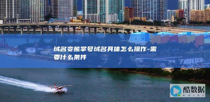 域名变熊掌号域名具体怎么操作-需要什么条件