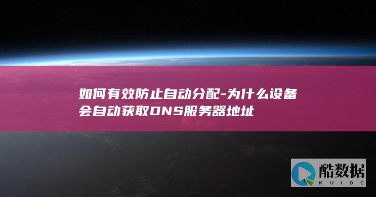 如何有效防止自动分配-为什么设备会自动获取DNS服务器地址