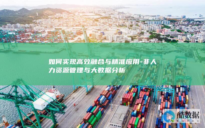如何实现高效融合与精准应用-非人力资源管理与大数据分析