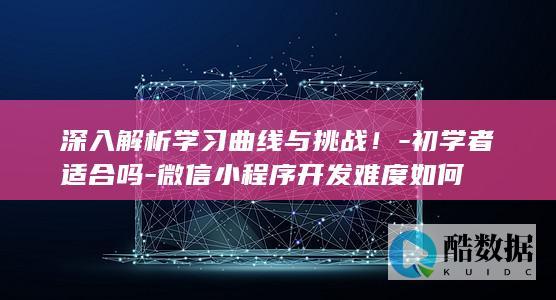 深入解析学习曲线与挑战！-初学者适合吗-微信小程序开发难度如何