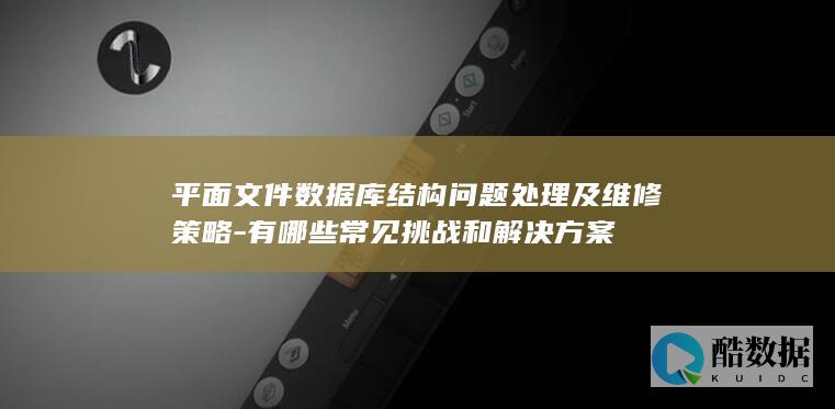 平面文件数据库结构问题处理及维修策略-有哪些常见挑战和解决方案
