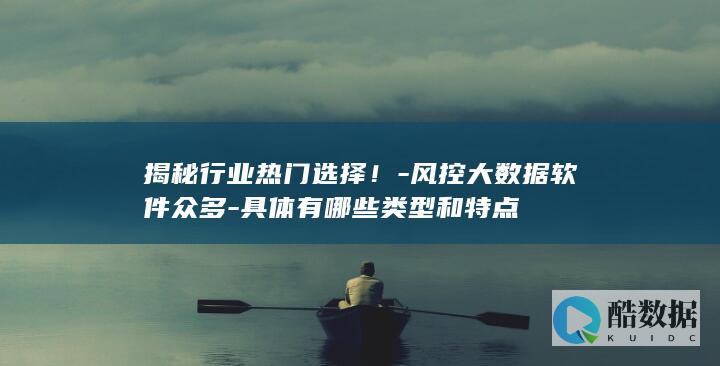揭秘行业热门选择！-风控大数据软件众多-具体有哪些类型和特点