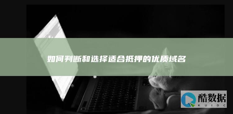 如何判断和选择适合抵押的优质域名