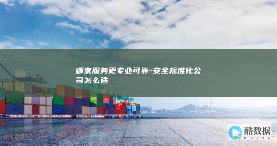 哪家服务更专业可靠-安全标准化公司怎么选
