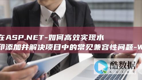 在ASP.NET-如何高效实现水印添加并解决项目中的常见兼容性问题-Web开发中