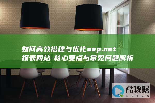 高效搭建与优化asp.net报表网站