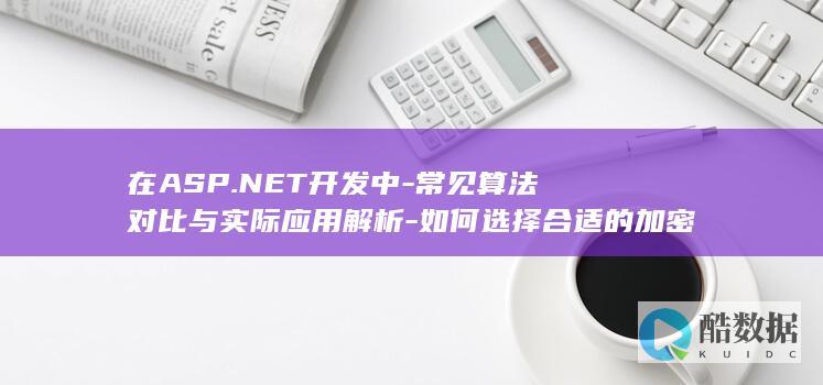 在ASP.NET开发中-常见算法对比与实际应用解析-如何选择合适的加密解密算法