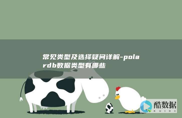 常见类型及选择疑问详解-polardb数据类型有哪些