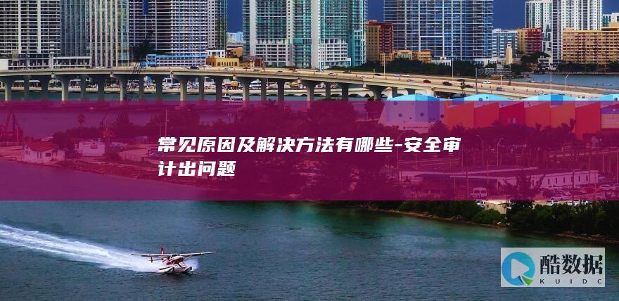 安全审计出问题