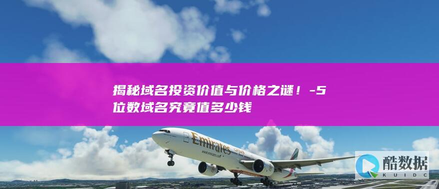 揭秘域名投资价值与价格之谜！-5位数域名究竟值多少钱
