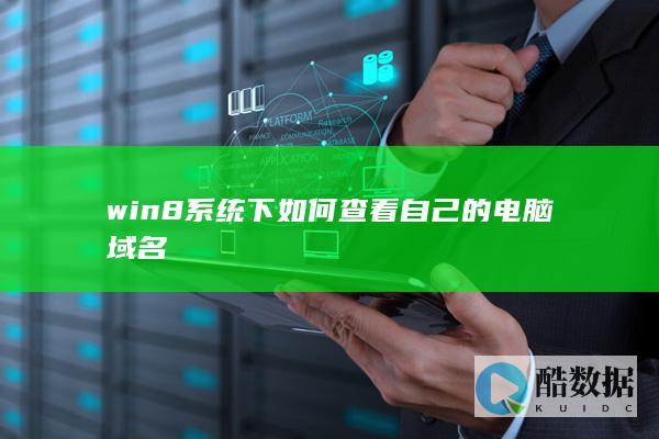 win8系统下如何查看自己的电脑域名