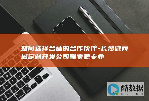 如何选择合适的合作伙伴-长沙微商城定制开发公司哪家更专业