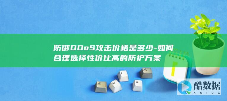 高性价比DDoS防护方案推荐