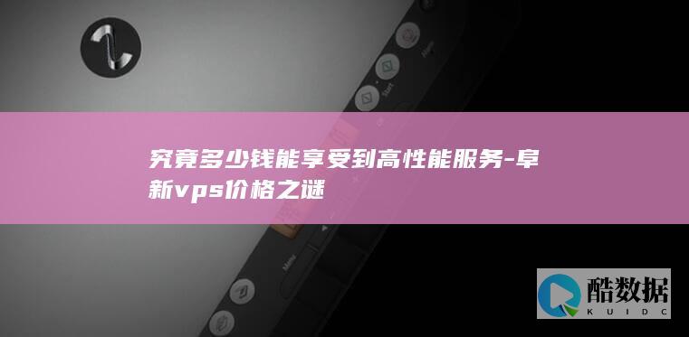 阜新VPS性价比最高方案