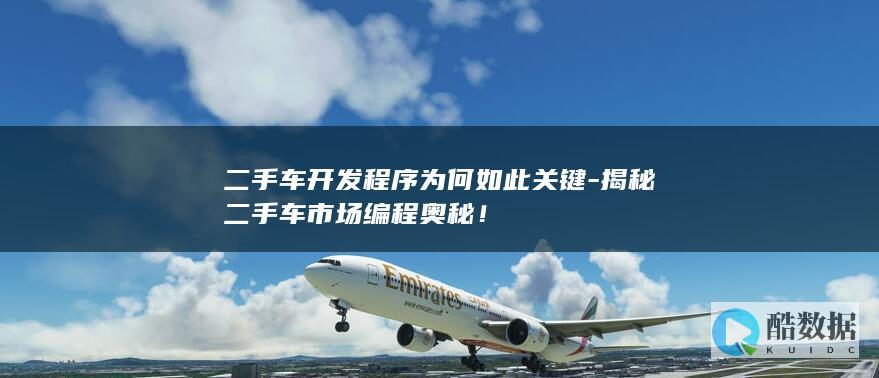 二手车开发程序为何如此关键
