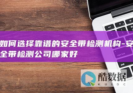 如何选择靠谱的安全带检测机构