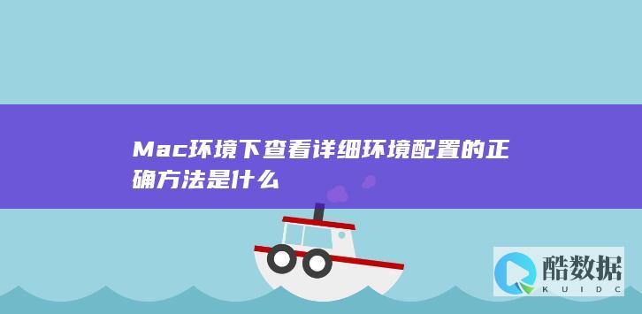 查看环境变量配置