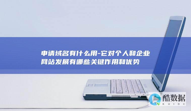 申请域名有什么用-它对个人和企业网站发展有哪些关键作用和优势