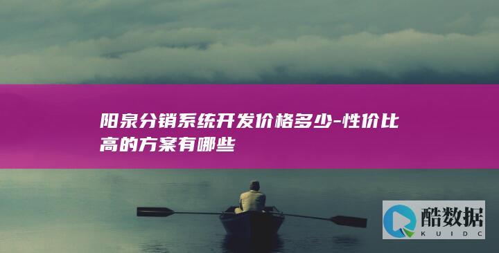 阳泉分销系统开发价格多少-性价比高的方案有哪些