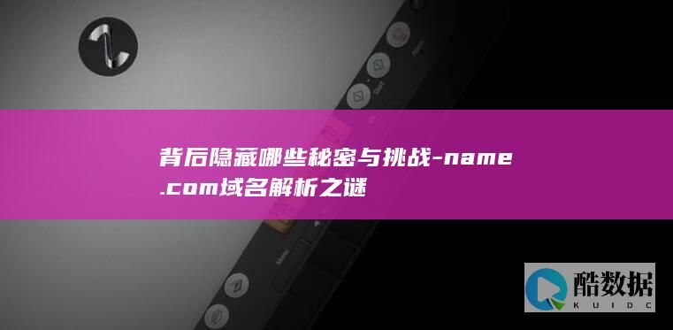 背后隐藏哪些秘密与挑战-name.com域名解析之谜