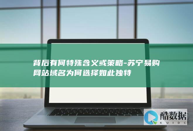 背后有何特殊含义或策略-苏宁易购网站域名为何选择如此独特