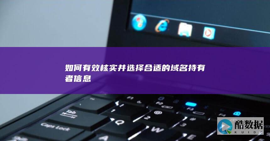 如何有效核实并选择合适的域名持有者信息