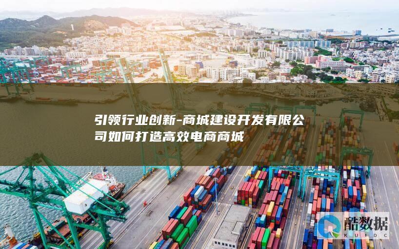 引领行业创新-商城建设开发有限公司如何打造高效电商商城