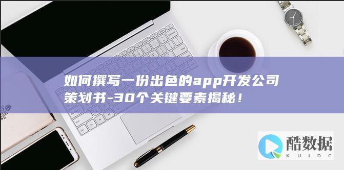 如何撰写一份出色的app开发公司策划书-30个关键要素揭秘！