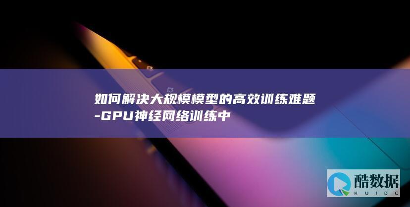 高效训练解决方案