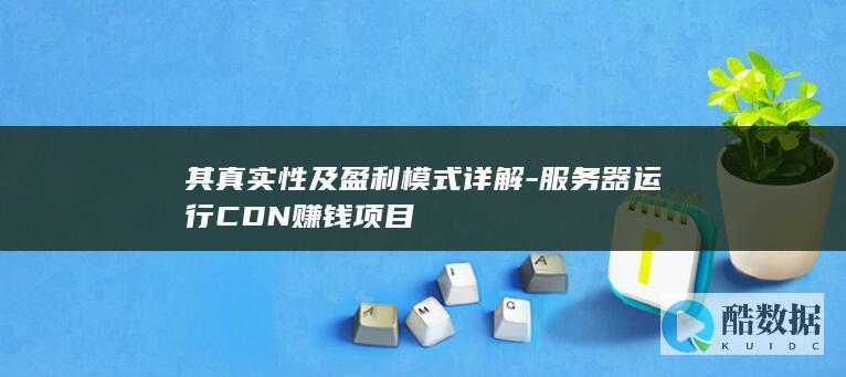 其真实性及盈利模式详解-服务器运行CDN赚钱项目