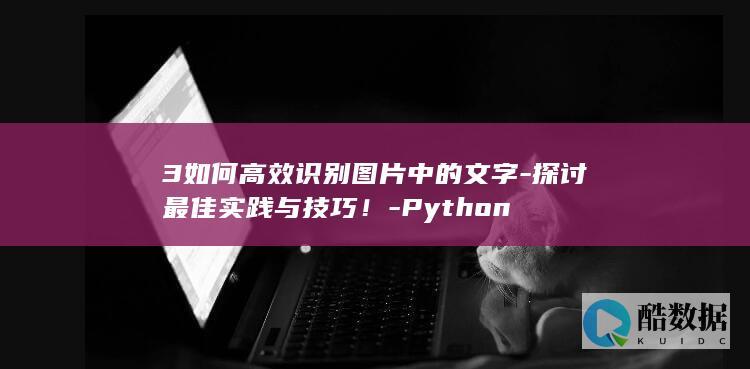 3如何高效识别图片中的文字-探讨最佳实践与技巧！-Python