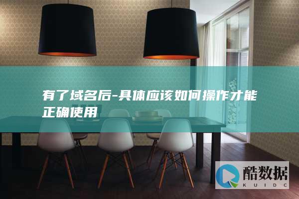 有了域名后-具体应该如何操作才能正确使用