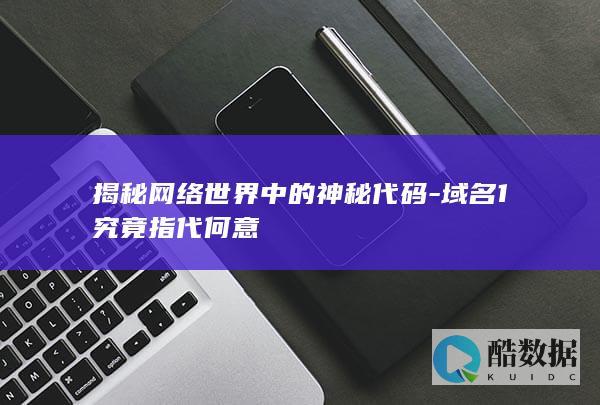 揭秘网络世界中的神秘代码-域名1究竟指代何意