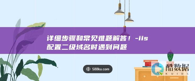 详细步骤和常见难题解答!-iis配置二级域名时遇到问题