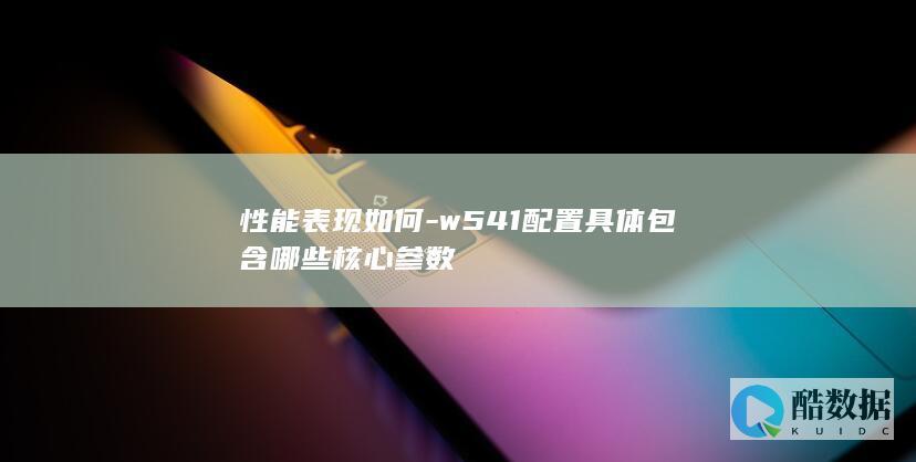 性能表现如何-w541配置具体包含哪些核心参数