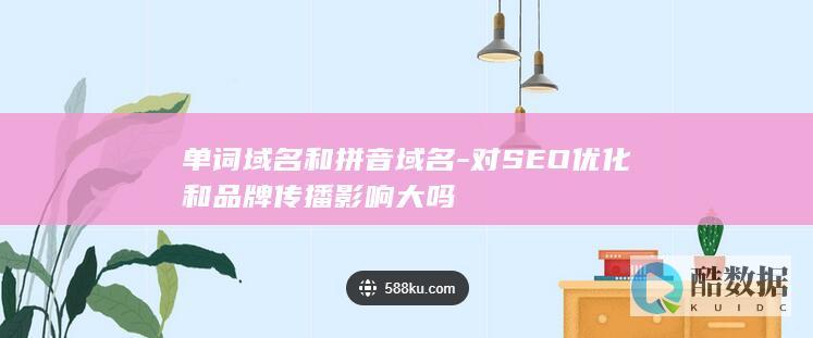 单词域名和拼音域名-对SEO优化和品牌传播影响大吗