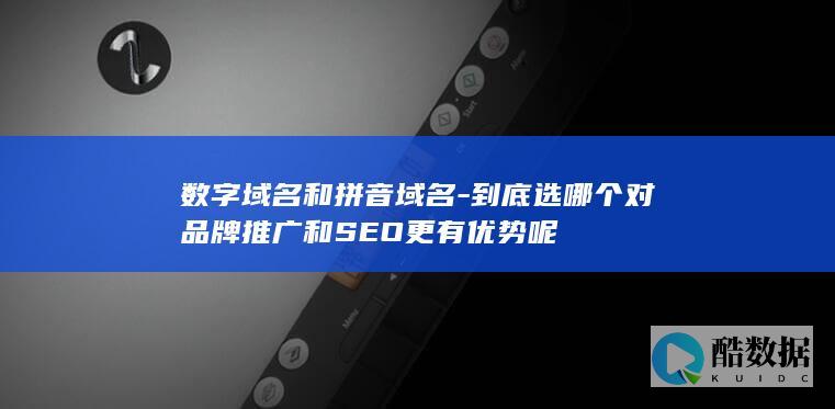 数字域名和拼音域名-到底选哪个对品牌推广和SEO更有优势呢