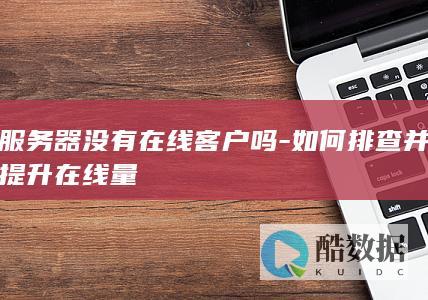 服务器没有在线客户吗-如何排查并提升在线量