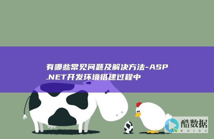 有哪些常见问题及解决方法-ASP.NET开发环境搭建过程中