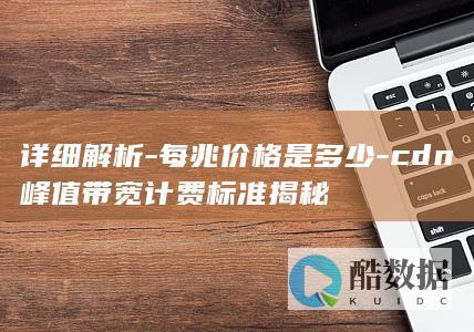 详细解析-每兆价格是多少-cdn峰值带宽计费标准揭秘