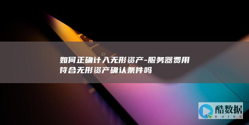 如何正确计入无形资产-服务器费用符合无形资产确认条件吗