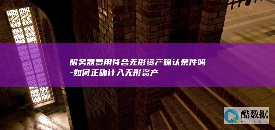服务器费用符合无形资产确认条件吗-如何正确计入无形资产