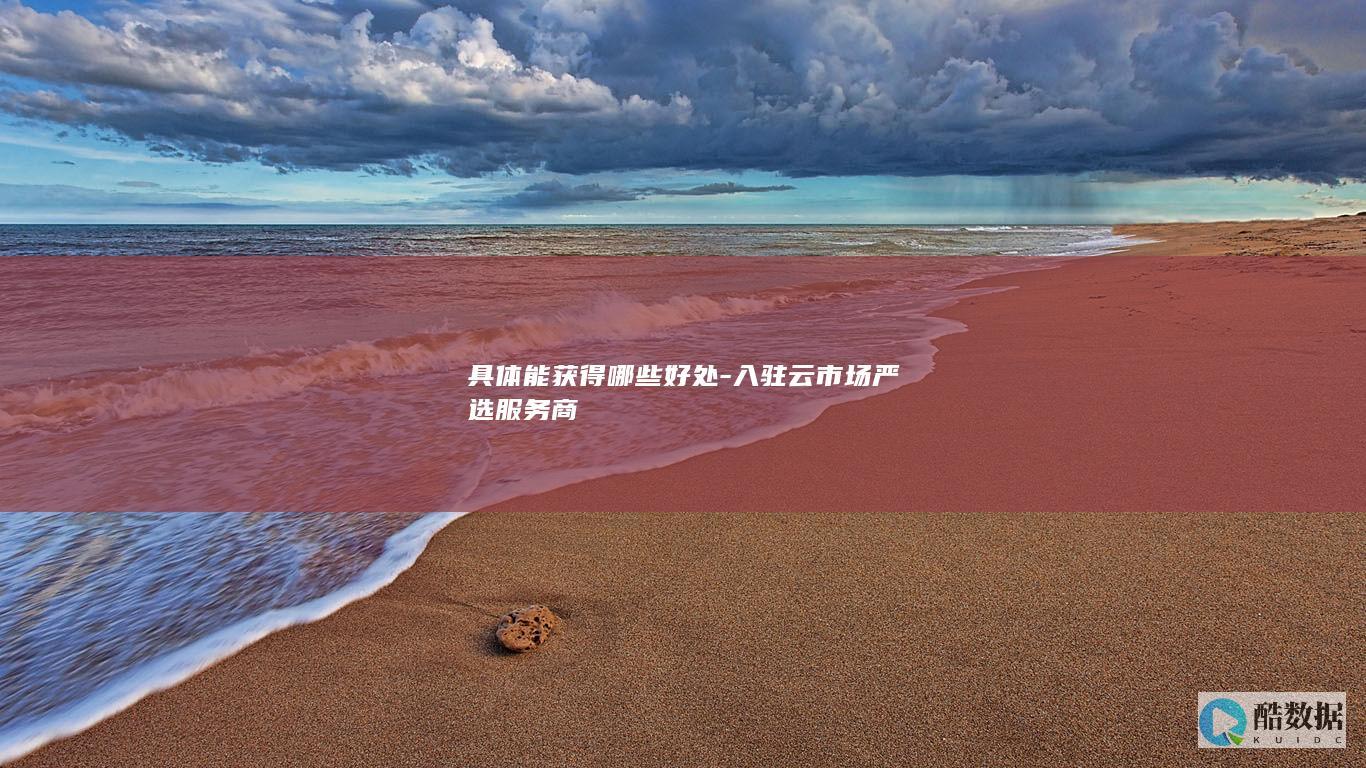 具体能获得哪些好处-入驻云市场严选服务商