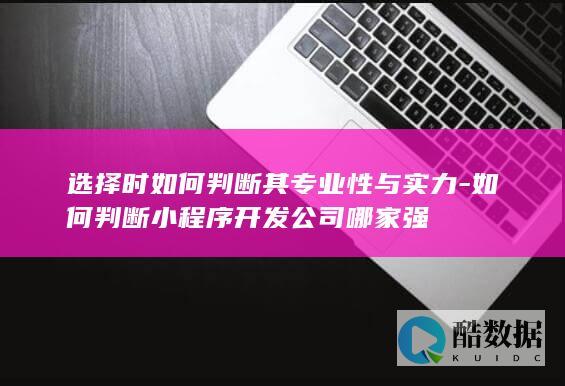 如何选择小程序开发公司