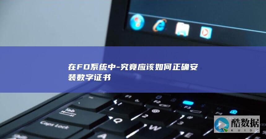 在FD系统中-究竟应该如何正确安装数字证书
