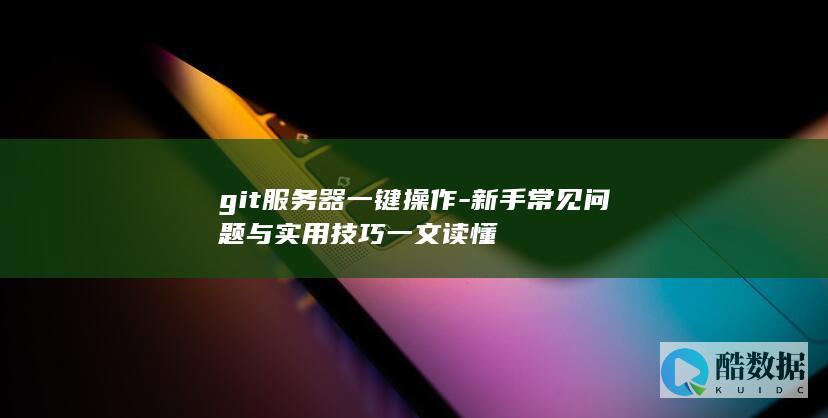 git服务器一键操作-新手常见问题与实用技巧一文读懂