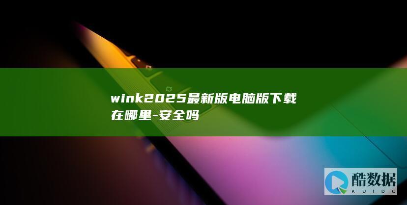 wink2025最新版电脑版下载在哪里