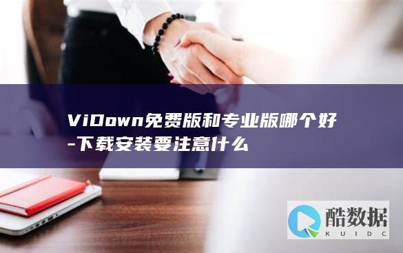 ViDown免费版和专业版哪个好-下载安装要注意什么