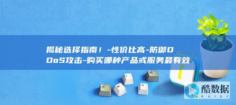 揭秘选择指南！-性价比高-防御DDoS攻击-购买哪种产品或服务最有效