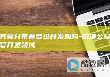 究竟分布着多少开发机构-微信公众号开发领域